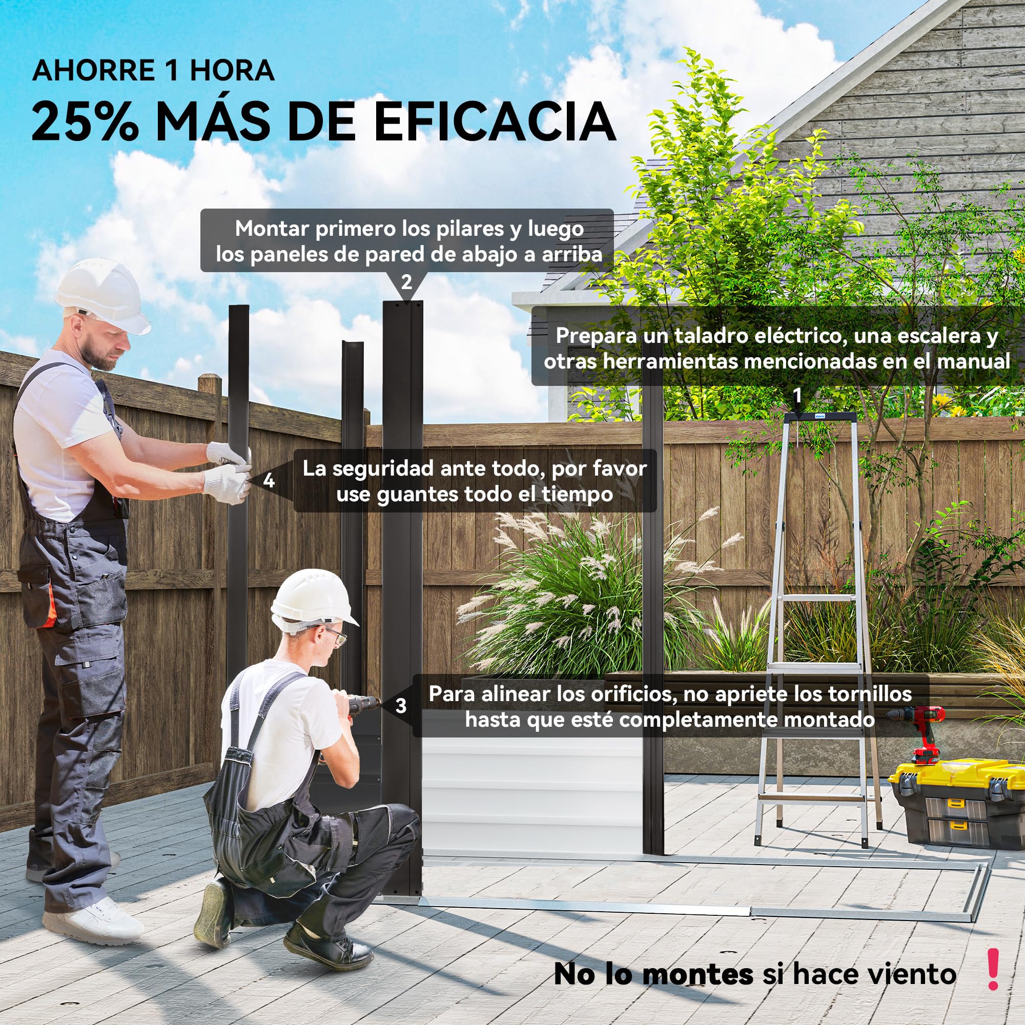 Outsunny Caseta de Jardín Exterior Metálica 2,27 m² 190x131x188 cm Gris | Cobertizo de Jardín Exterior, 2 Ventilaciones, Puerta con Cerradura, para Almacenamiento de Herramientas