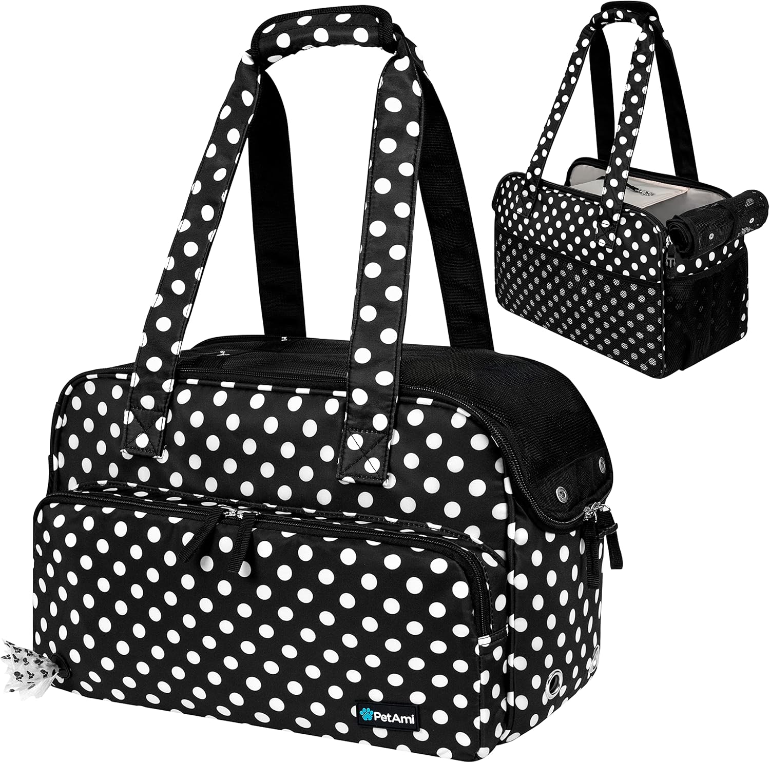 PetAmi Small Dog Purse Carrier, SoftSided Pet Carrier Bag Pockets