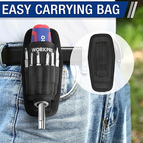 Miniatura 5 de Juego de destornilladores multipunta 15 en 1 + alicates y juego de llaves de 6 piezas