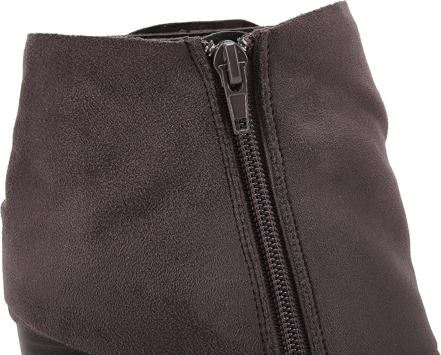 Fashare Womens Wedge Booties Ankle Heels Boots Bow Knot Stacked Heeled Winter Dress Shoes - Image 6