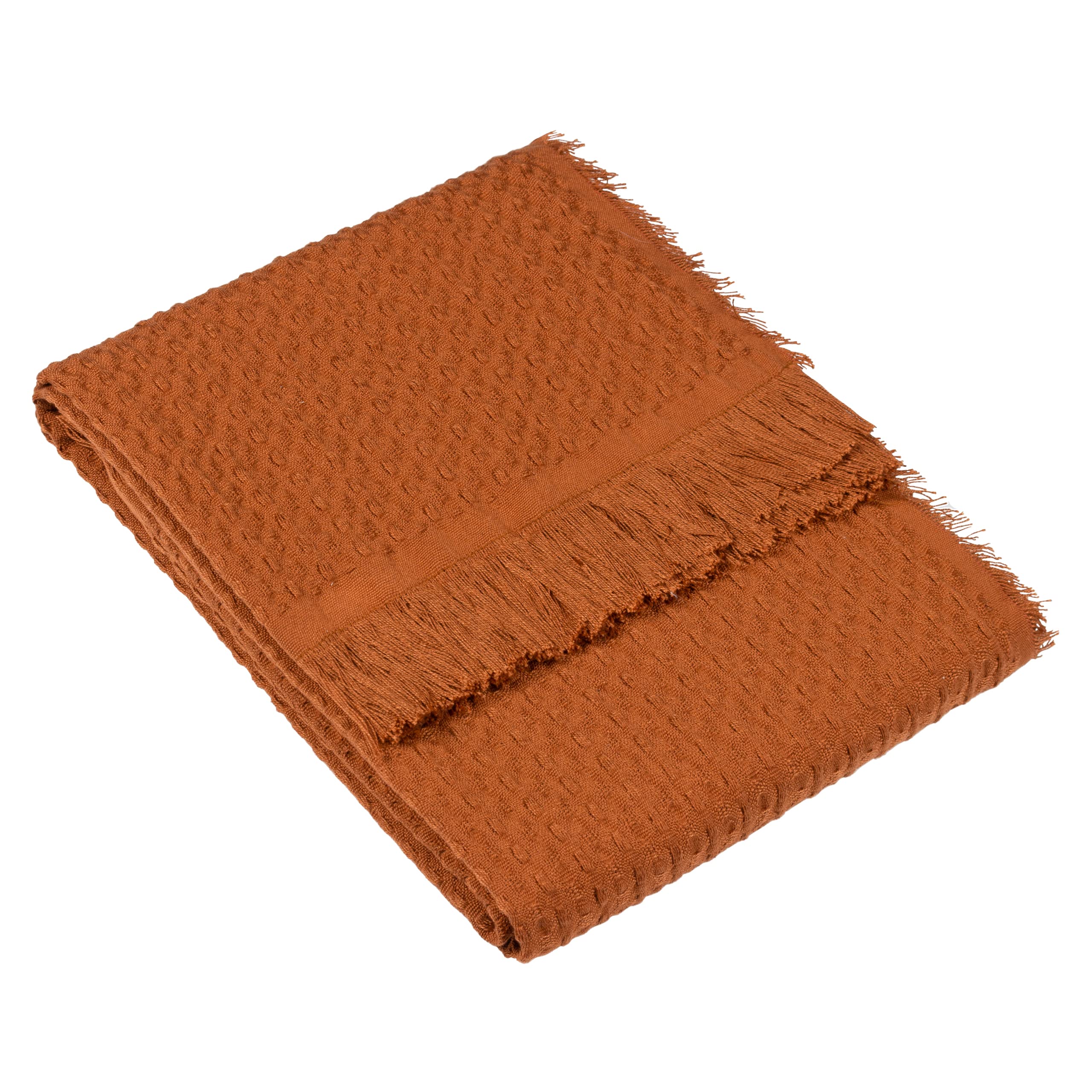 Yard Abel Waffle Throw - Pecan - 180x130cm - 100% Polyester