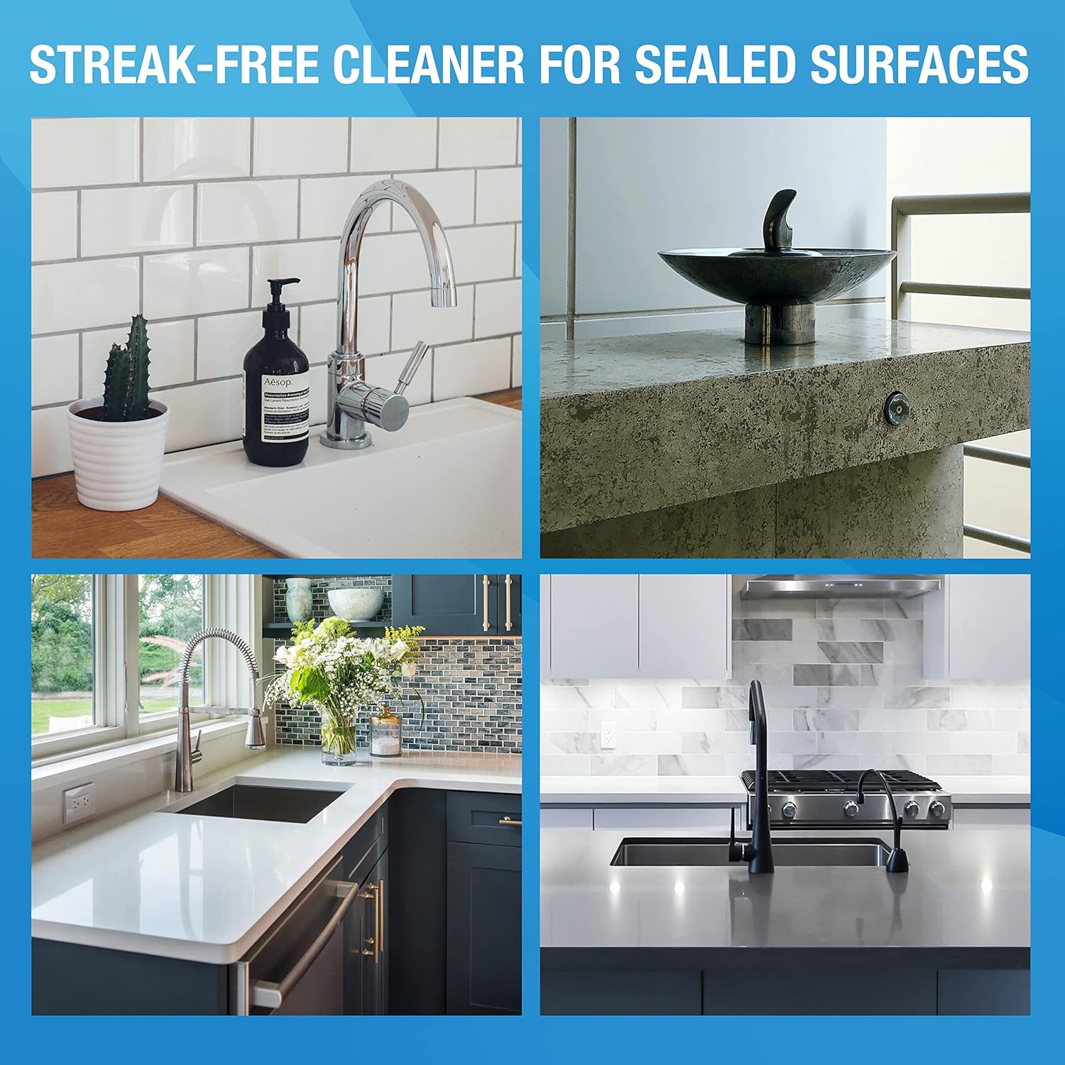 for Granite & Stone, Clean, Protect, Polish Stone, Marble,