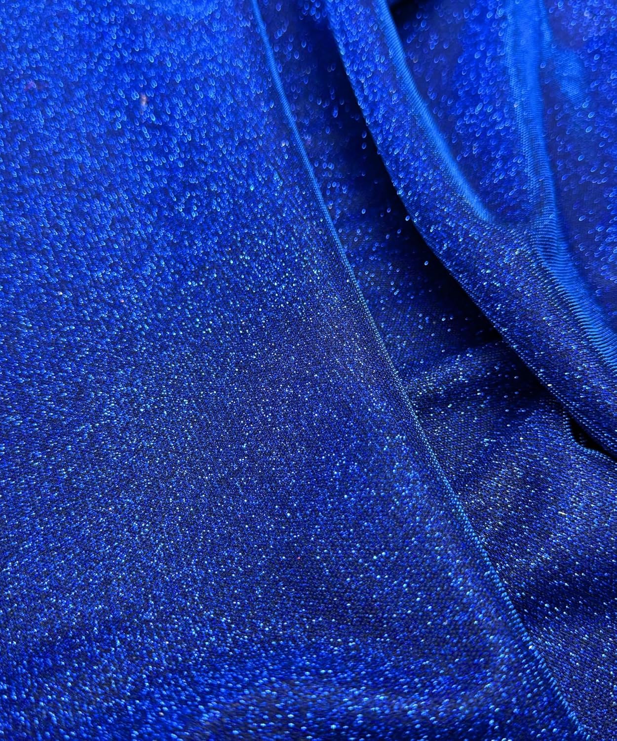 Sparkle Glitter Lurex Knit Fabric – Royal Blue – Shimmery Stretch Spandex for Costumes, Dancewear & Crafts – 54" Wide (2 Yard) – Sew The Trend