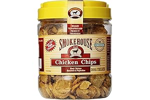 Smokehouse 100% Natural Chicken Chips: Delightful Treats for Canine Pals