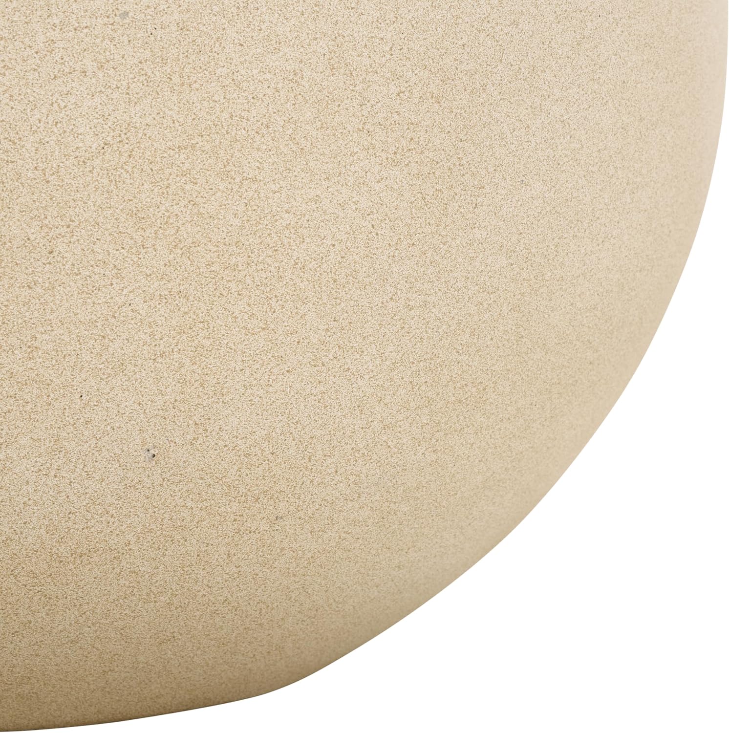 SAFAVIEH Outdoor Patio Furniture Collection – Kenslia Beige Ficonstone Planter Pot, Fully Assembled Decorative Outdoor Planter, Sculptural Orb Design (PAT1518B)