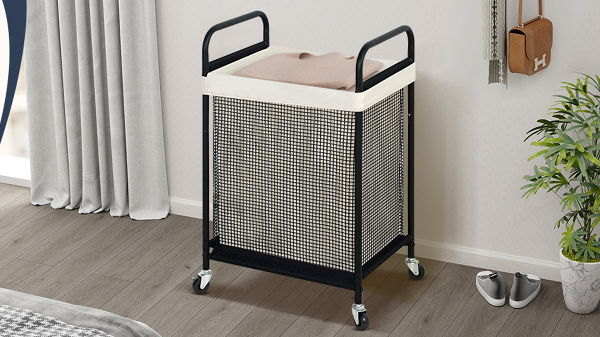 LAUNDRY ラバーコースター Amazon.com: STO STO Laundry Hamper, 90L Rolling Laundry