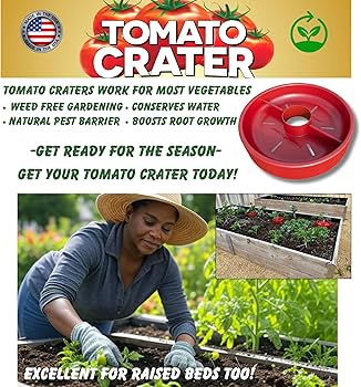Tomato Crater 12-Inch Plant Ring Reservoir – 2-Piece Snap-On Water