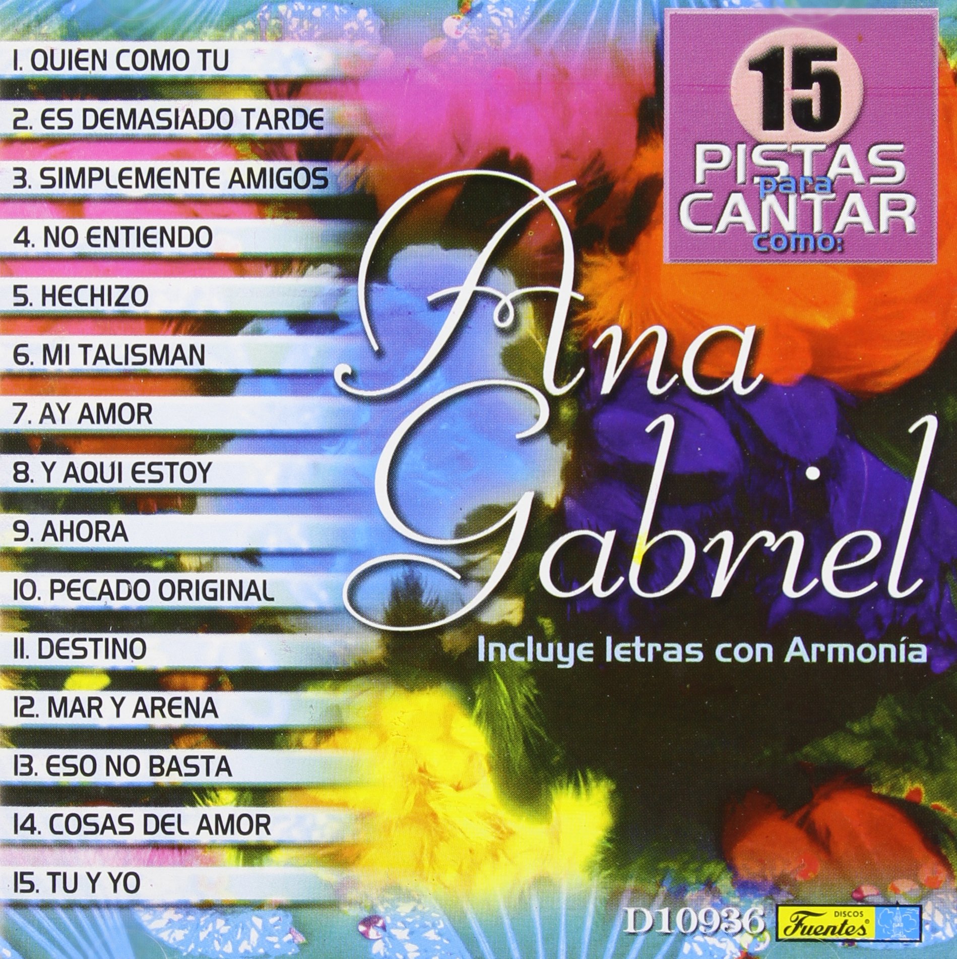 Pistas 15 Pistas Para Cantar [Audio CD]