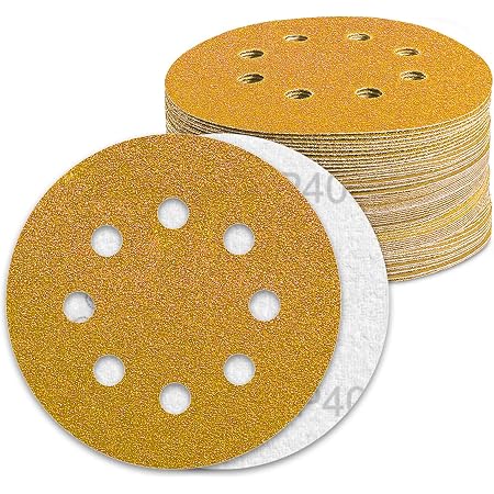 Disque Auto-Agrippant Ø125mm 8 Trous - Adhésif De Remplissage Pour Plateau Ponceuse - Compatible Multimarque