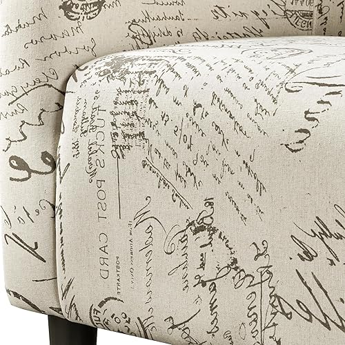 Miniatura 43 de Topeakmart Silla de club contemporánea para sala de estar, silla de barril con silla otomana y reposapiés, juego para dormitorio, sala de espera,