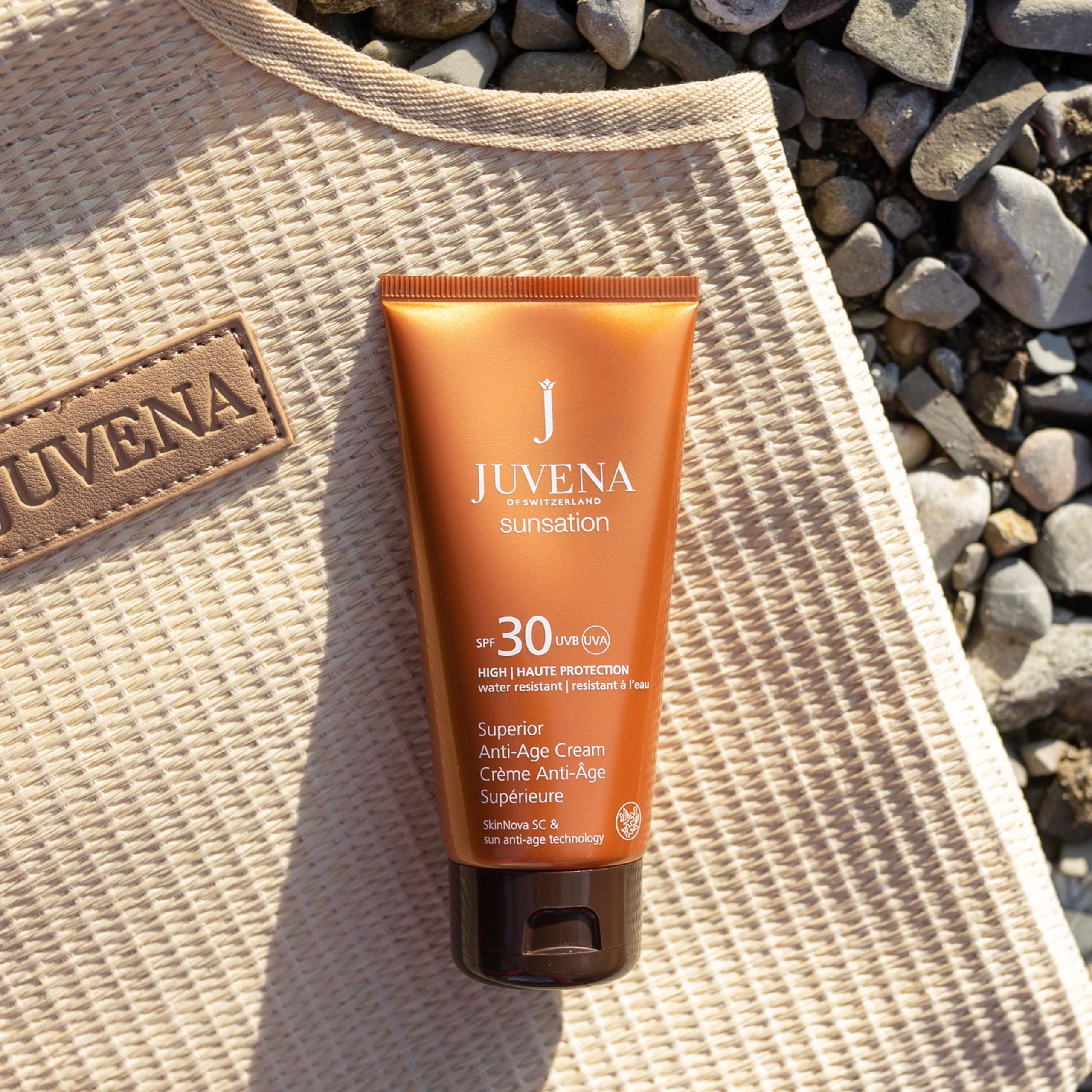 Juvena Superior Anti-Age Cream SPF30 75ml – Anti-Age Crème mit Sonnenschutz – Für gepflegte Sonnenbräune – Ocean-friendly – Mit Aloe Vera, Vitamin E, Koffein & UV-Filter – Für normale Haut