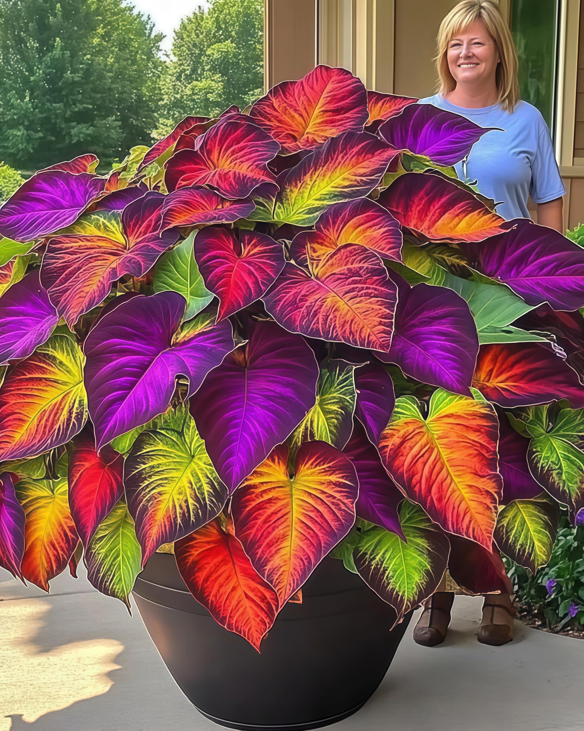 Stunning Hosta Bulbs Perennial UK, Rare and Beautiful Hostas Rhizome in Bulk,Planting for Stunning Garden Displays-8 Bulbs-J