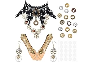 Steampunk Costume Jewelry and Accessories Kit for Women