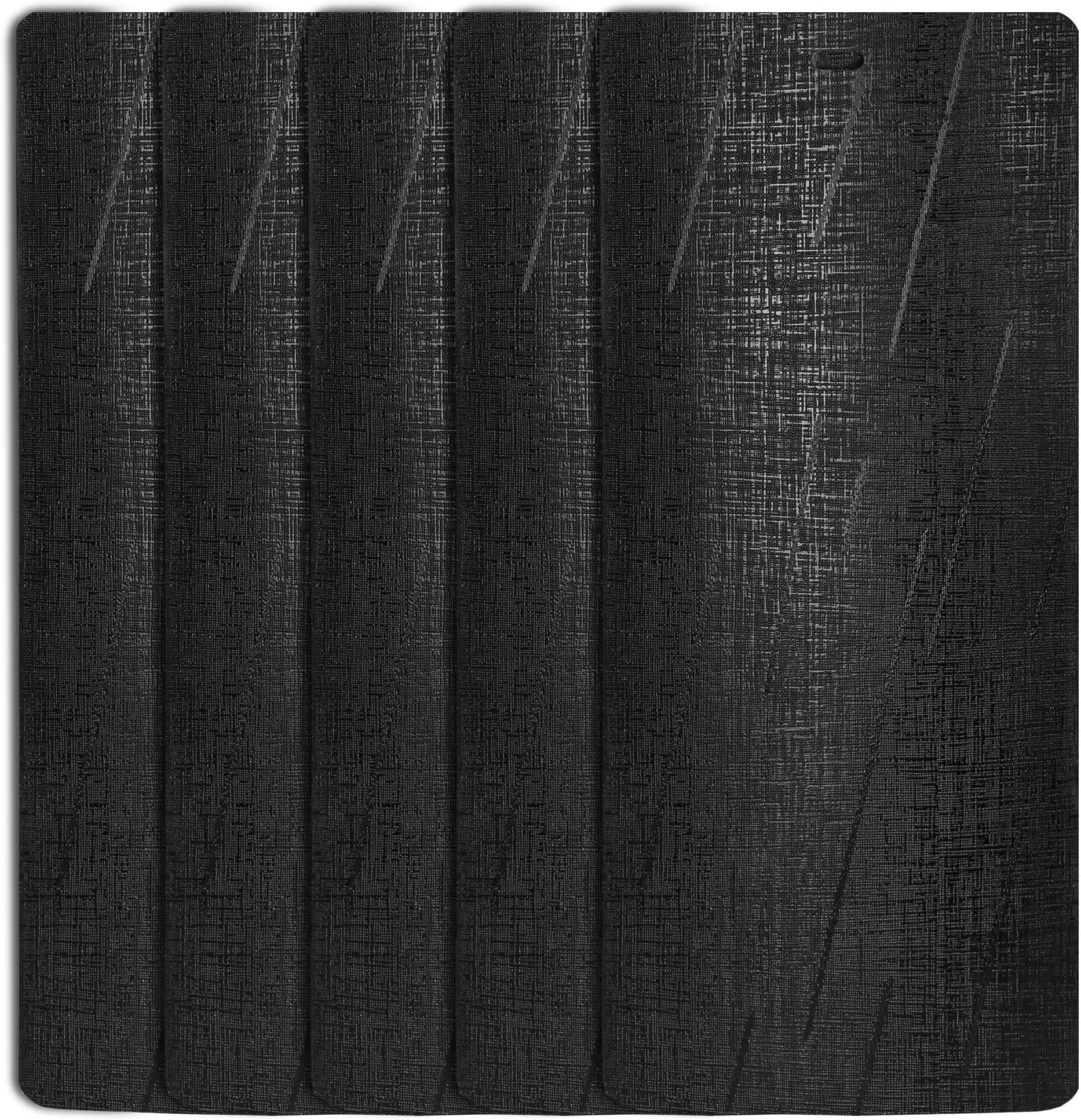 DALIX Ribbed Replacement Slats Vertical Blinds White Vinyl 82.5" Window 10 Pack