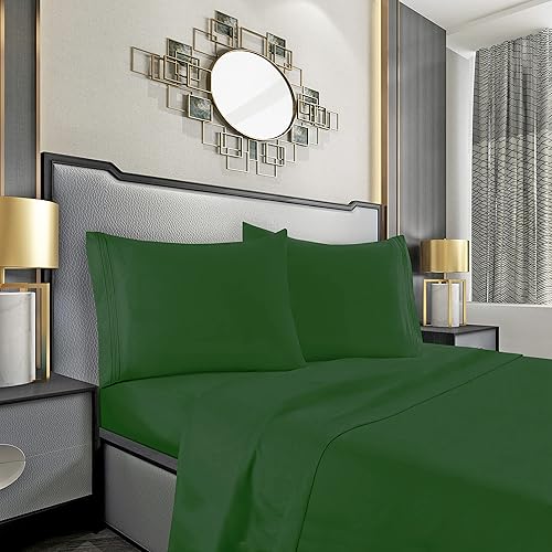 Miniatura 1 de Mocassi Juego de sábanas King  Sábanas y fundas de almohada de lujo de hotel de 1800 Premier  Sábanas ultrasuaves, transpirables y refrescantes,