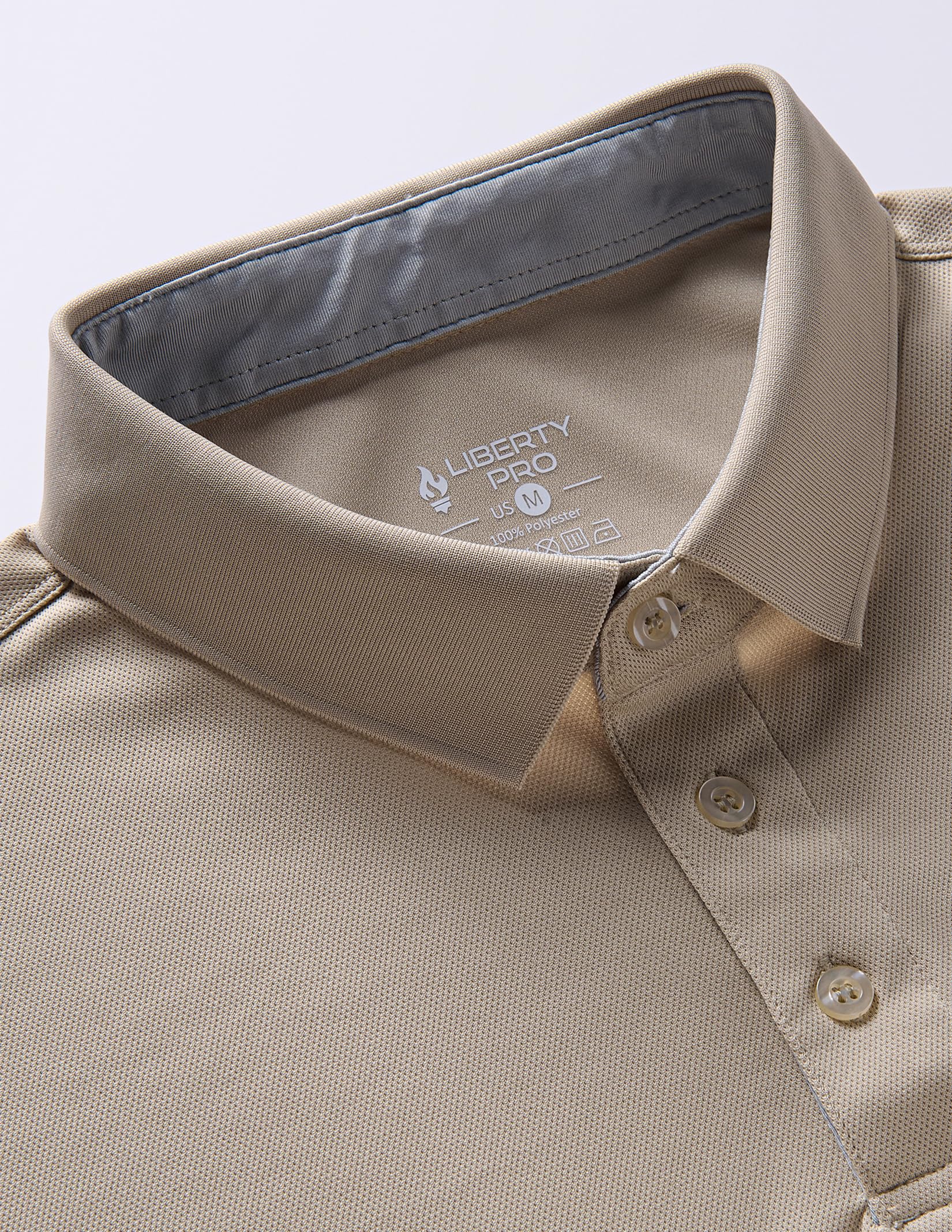 3er-Pack: Dry Fit Langarm-Poloshirts für Herren, athletischer Kragen, Golf-T-Shirts, Performance-Oberteile