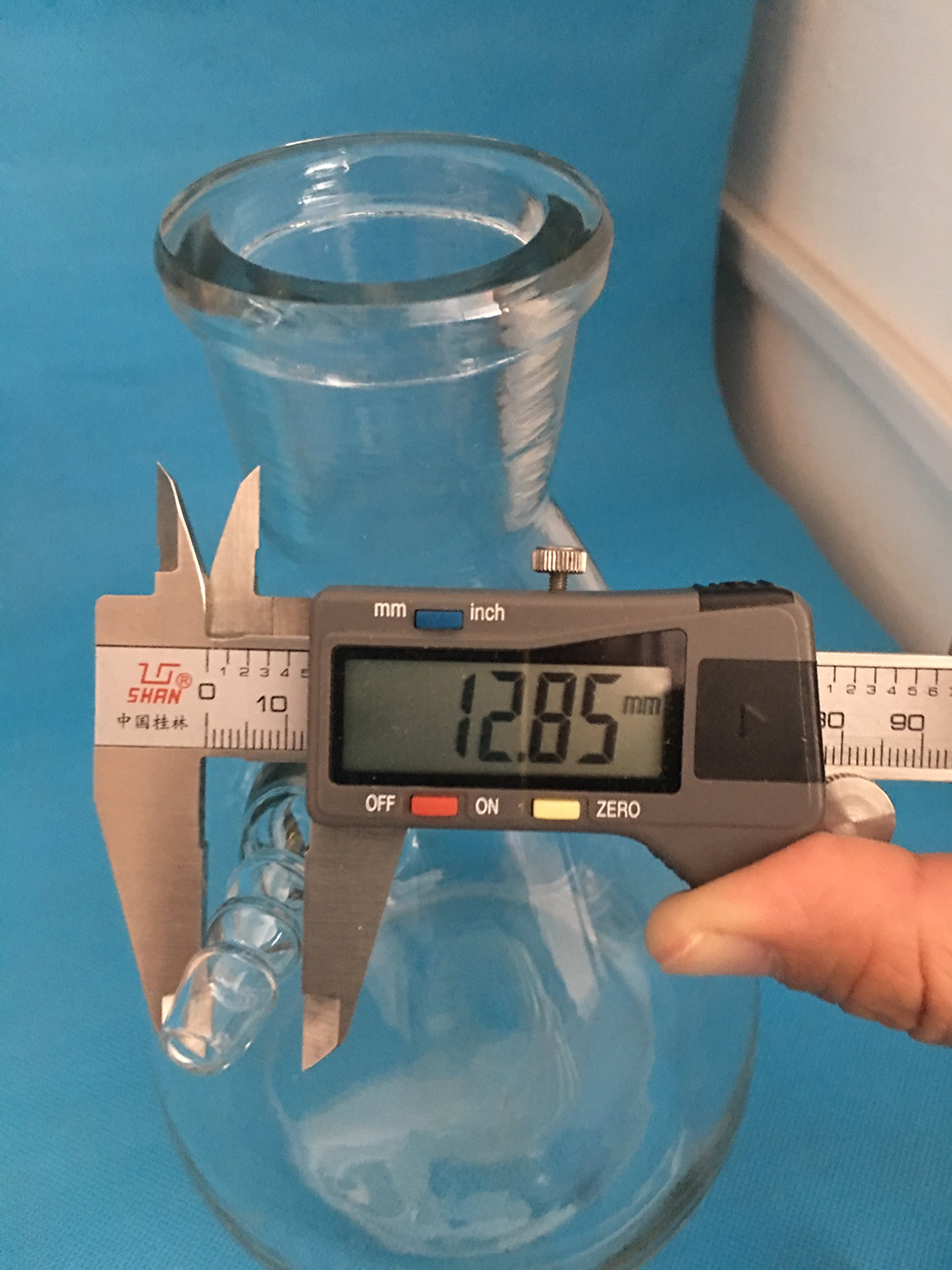 Vakuumfiltrationsset mit Büchner-Trichter aus Porzellan – dickwandiger Glaskolben, 0,06 MPA Saugfiltrationssystem(1000ml)