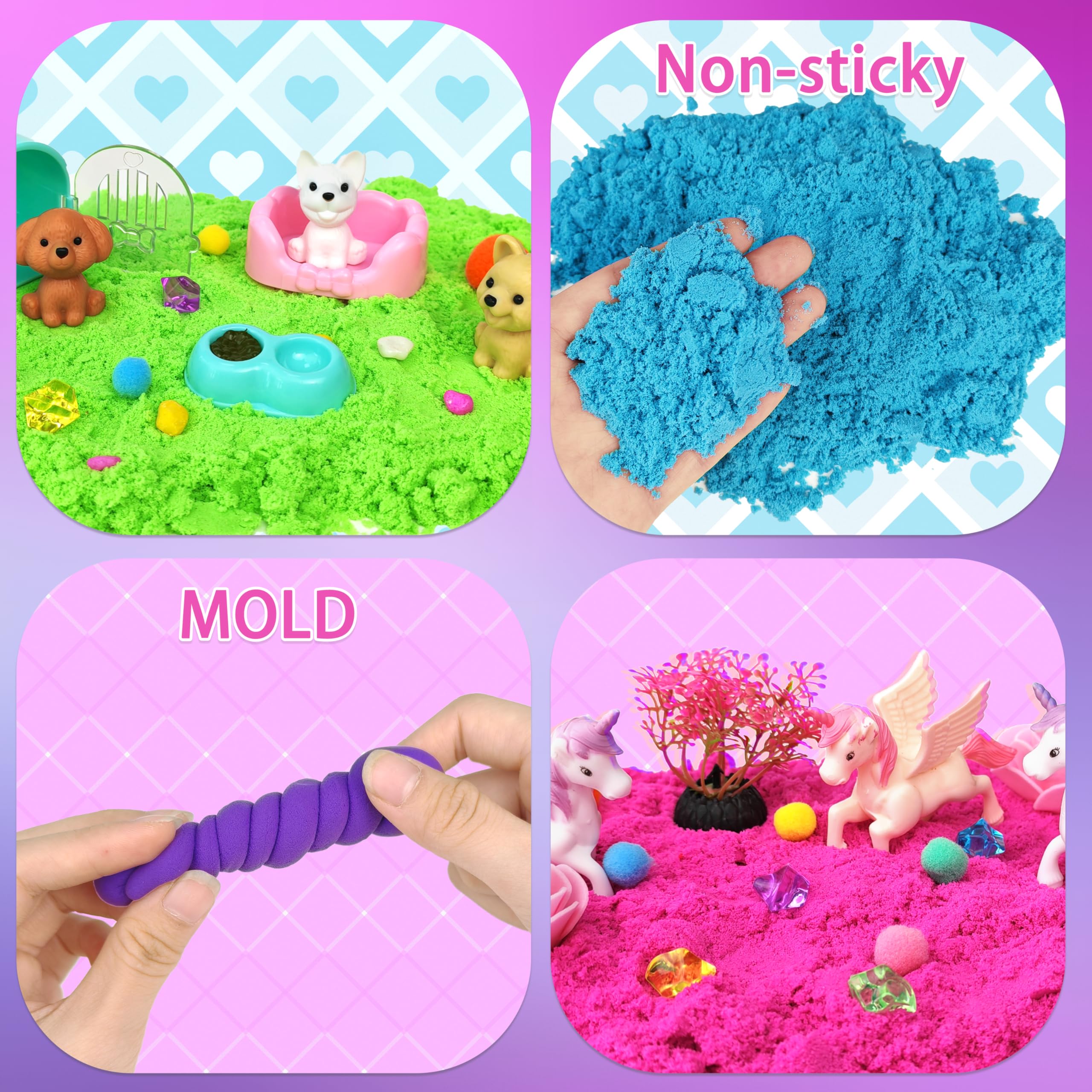 Stackable Sensory Bin, Unicorn & Pet Sensory Sand - Image 3