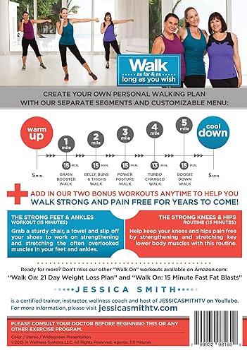 Miniatura 3 de 10.000 pasos de pérdida de peso caminar en 5 millas de quema de grasa para caminar ejercicio DVD