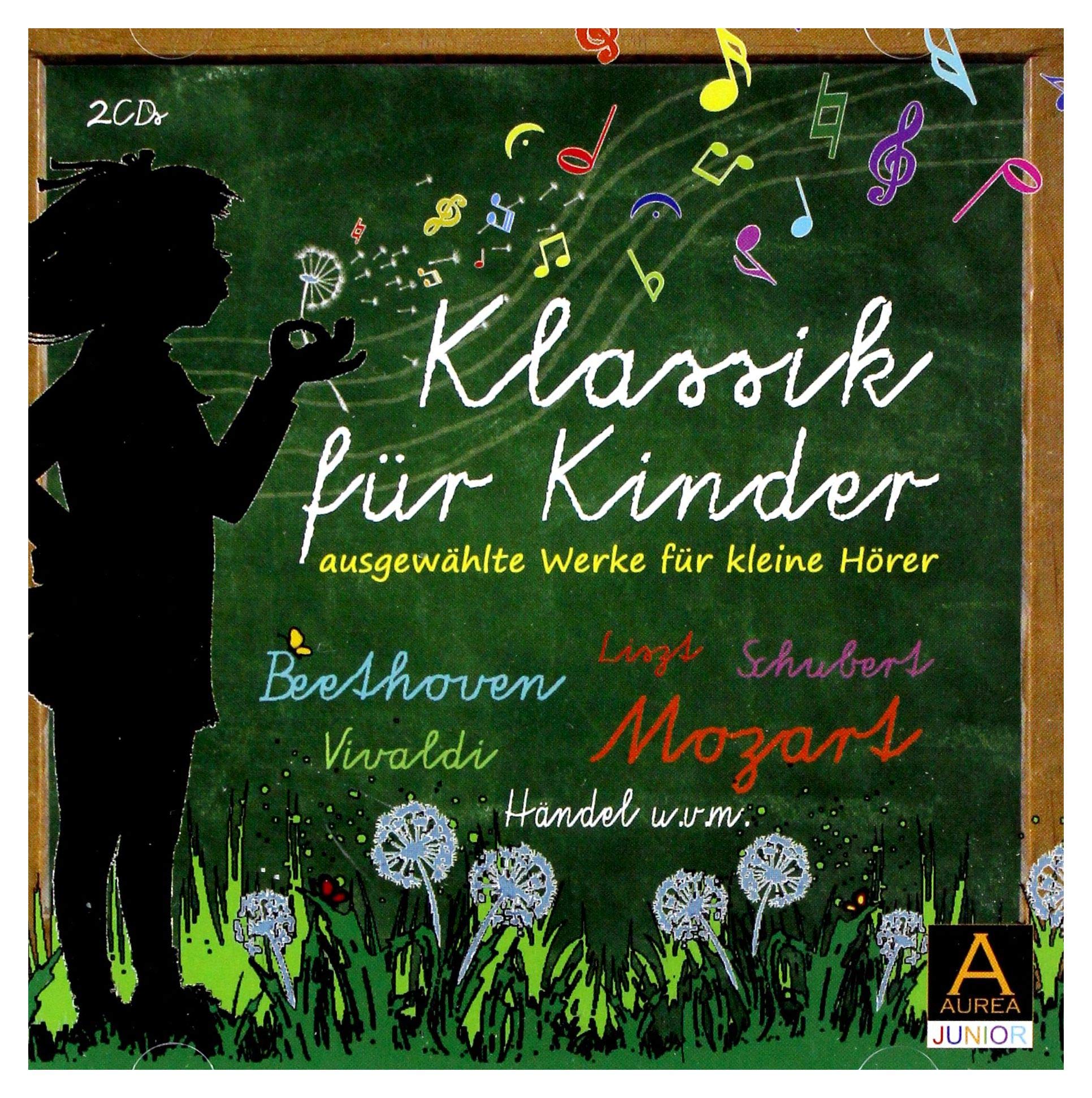 Klassik für Kinder: Ausgewählte Werke für kleine Hörer unter anderem von Beethoven, Mozart, Vivaldi, Liszt, Schubert und Händel