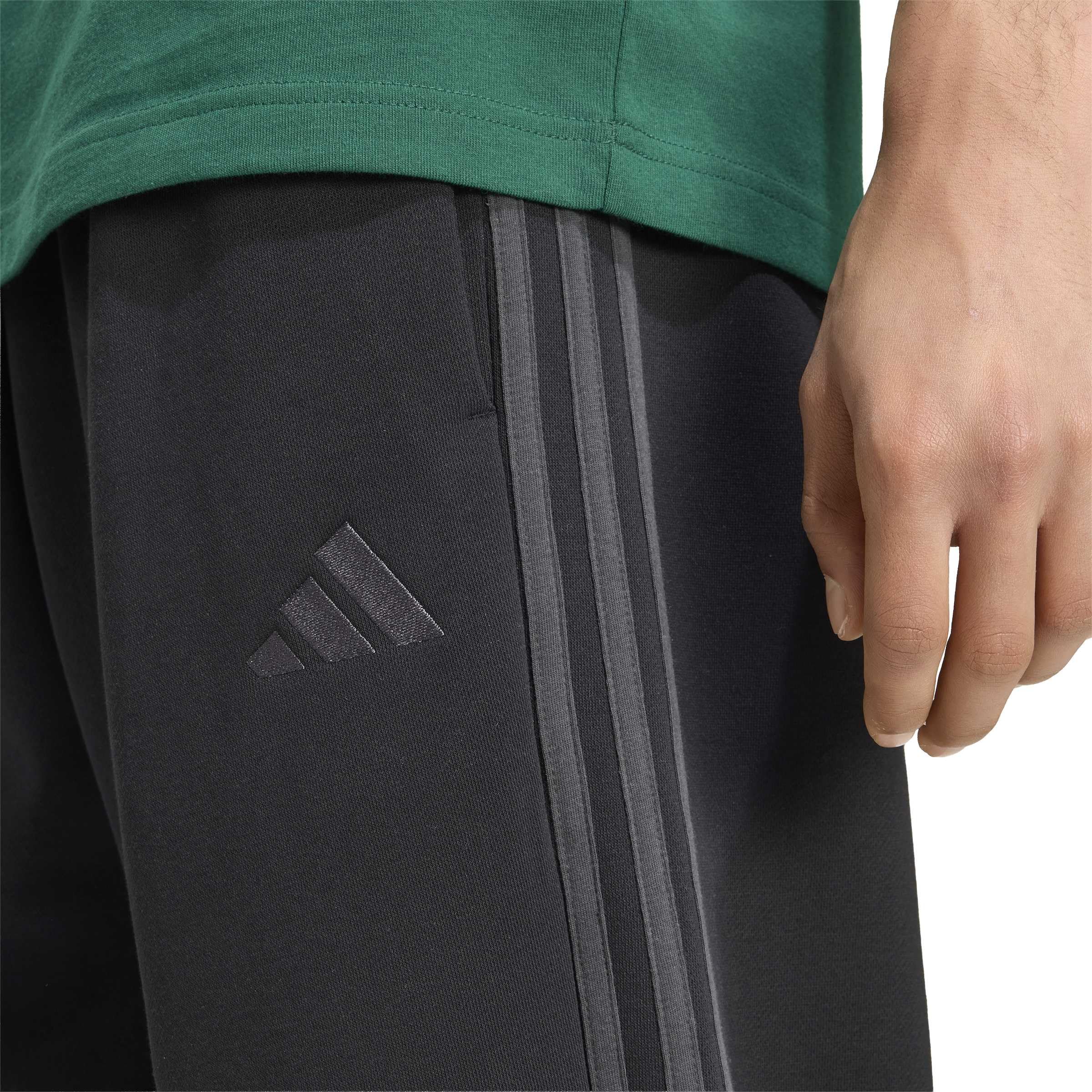 Adidas - Essentials 3-Stripes Fleece Tapered Cuffed, Pantaloni da Golf Uomo