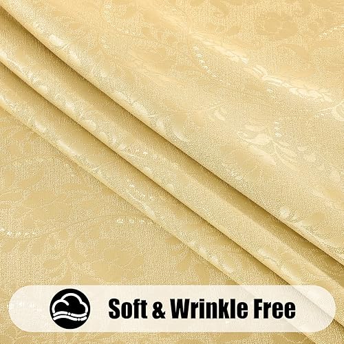 Miniatura 8 de Mantel rectangular de 60 x 102 pulgadas, mantel impermeable de damasco jacquard, manteles de tela lavable para comedor, fiestas, interiores y