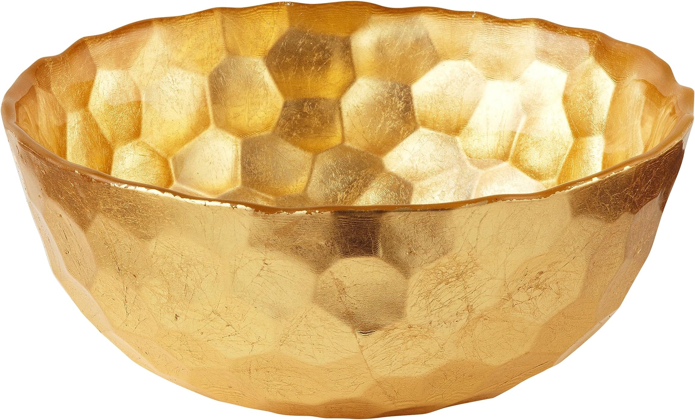 Elegance Odessa Gold Glass Bowl, 6-Inch