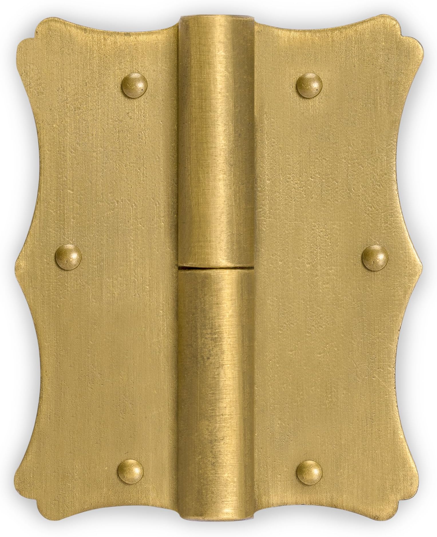 Hardware Philosophy Bamboo Brass Hinges Hardware 2.4-inch - Set of 2 - Architectural, Interior Design, Doors, Furniture Cabinet Customization Hardware