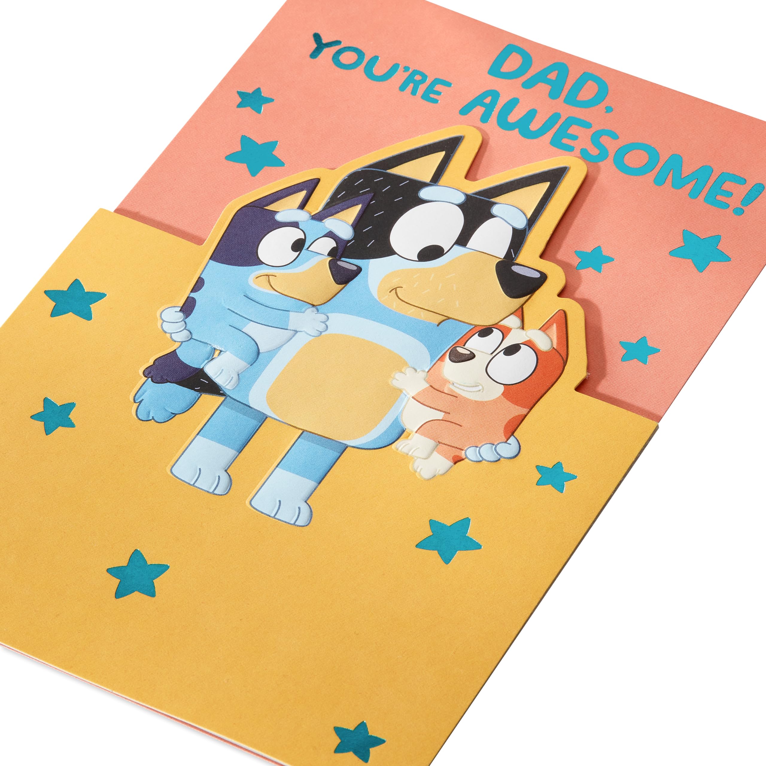 UK Greetings Biglietto Festa Del Papà Con Leone E Cuccioli - Design Ruggente 159x184 Mm Con Busta - 2