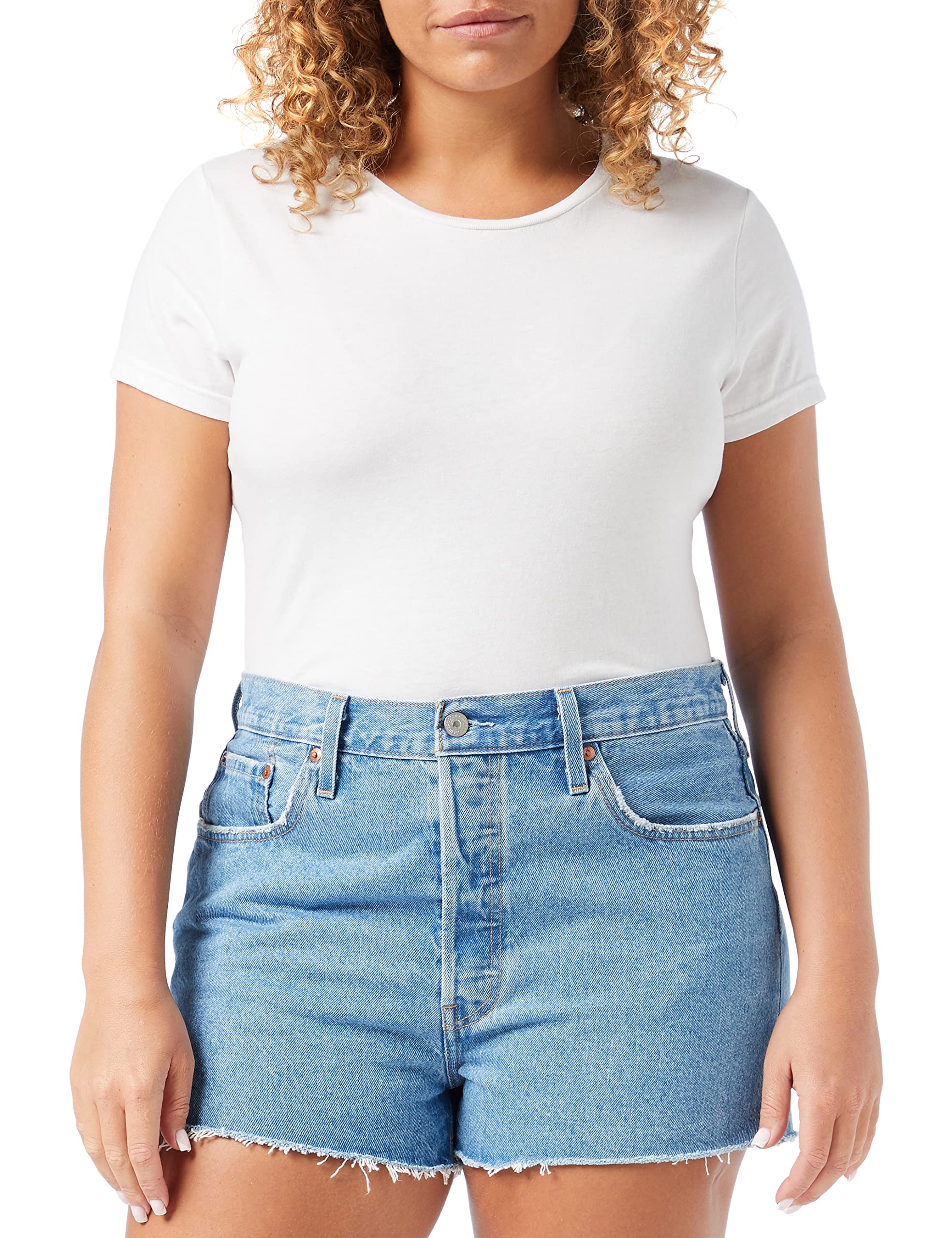 Levi's Women's 501 Original Denim Shorts, Ojai Light Stone, 24W