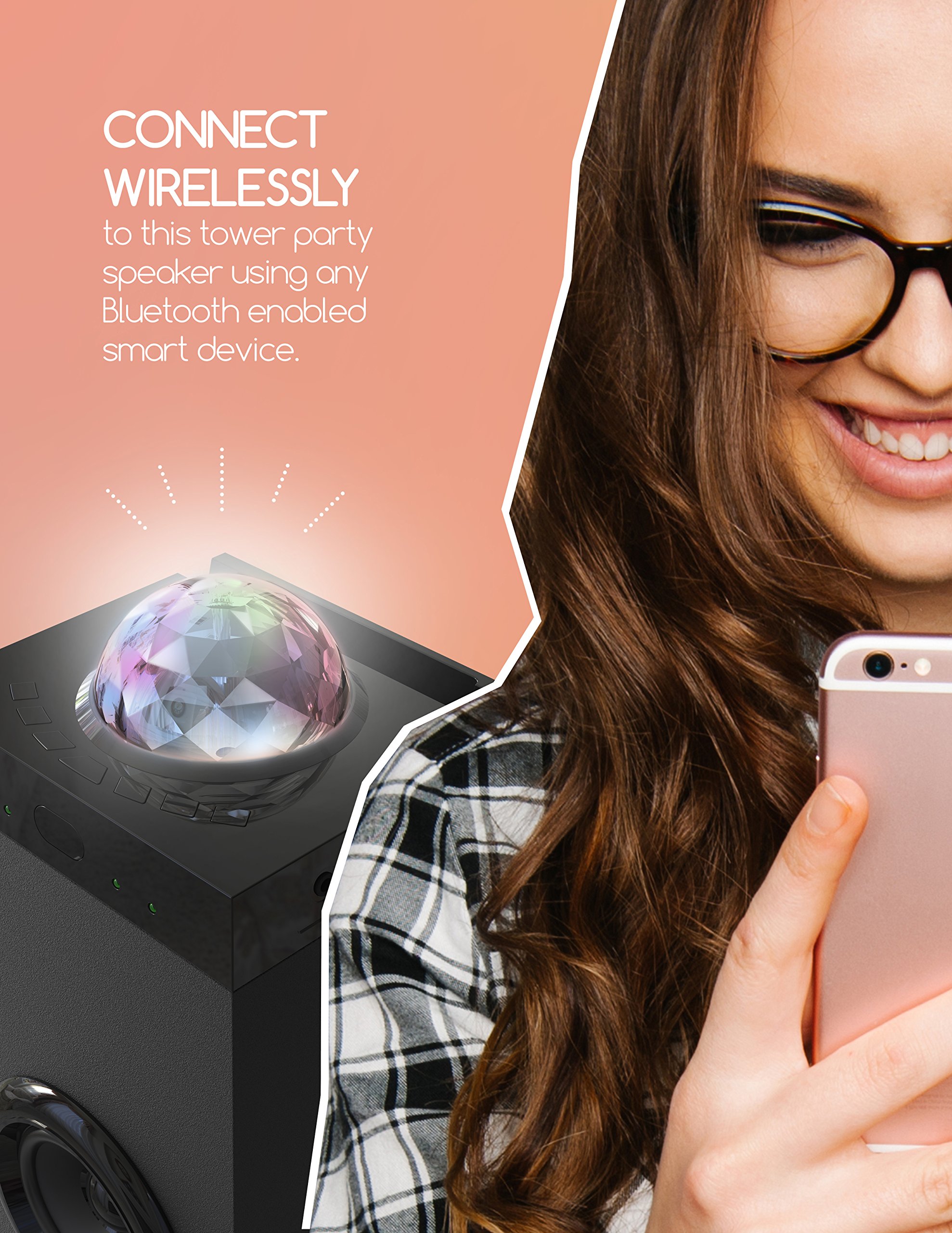 Polaroid PBT3012BK Disco Ball Bluetooth 