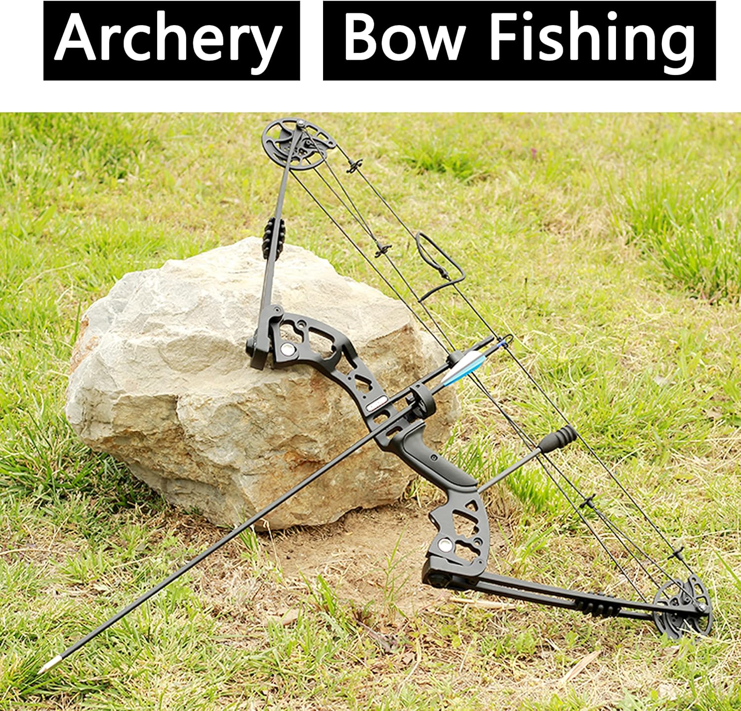 AMEYXGS Archery Compound Bows Kit Adult Hunting Bow 30-55 Lbs IBO 310fps with Accessories-No Bow Press Needed - Right Handed