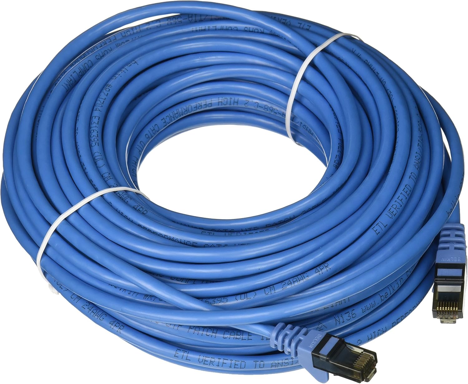 Belkin A3L980-75-BLU-S CAT6 Snagless Patch Cable RJ45M/RJ45M; 75 ft .Blue