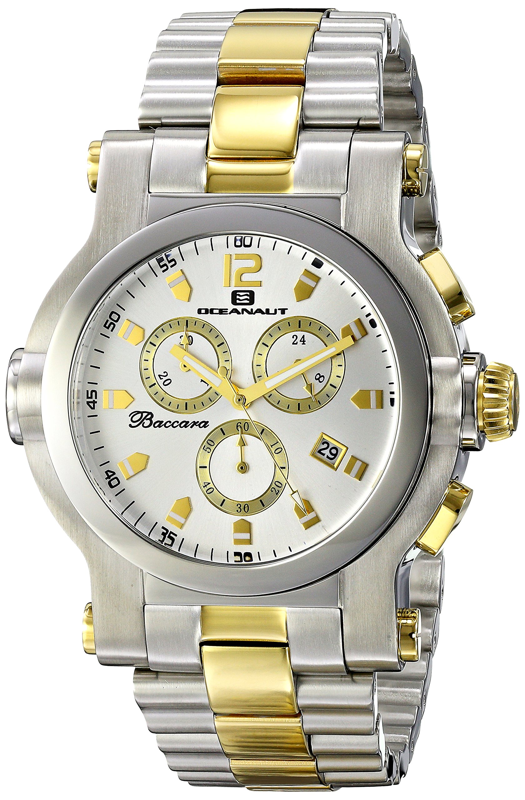 Oceanaut Men's OC0823 Baccara XL Analog Display Quartz Two Tone Watch
