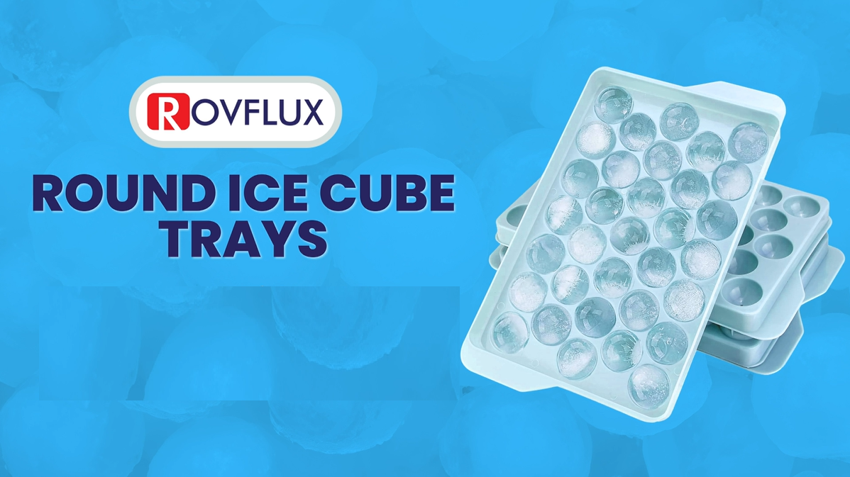 Set de moldes redondos para cubos de hielo, 2 piezas miniatura 7