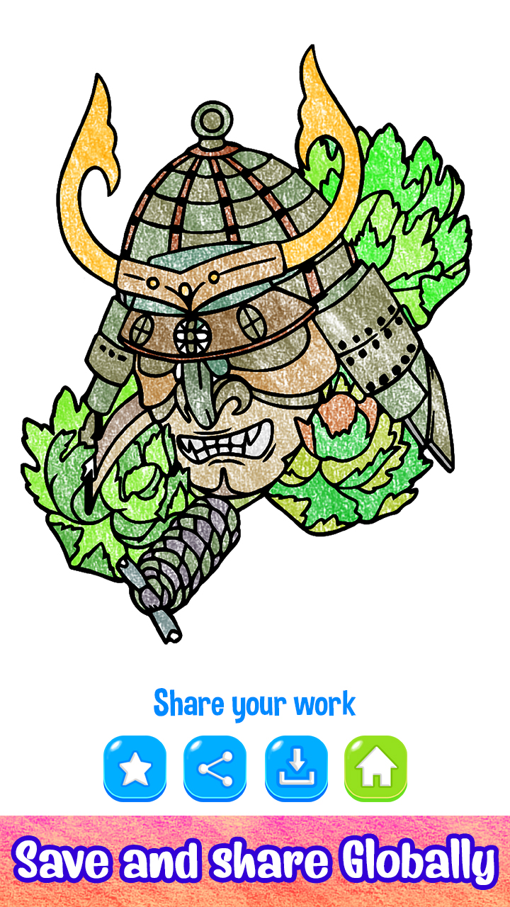 Ninja Color by Number - Adult Paint + Glitter + Crayon + Oil Paint Coloring Pages - App on ...