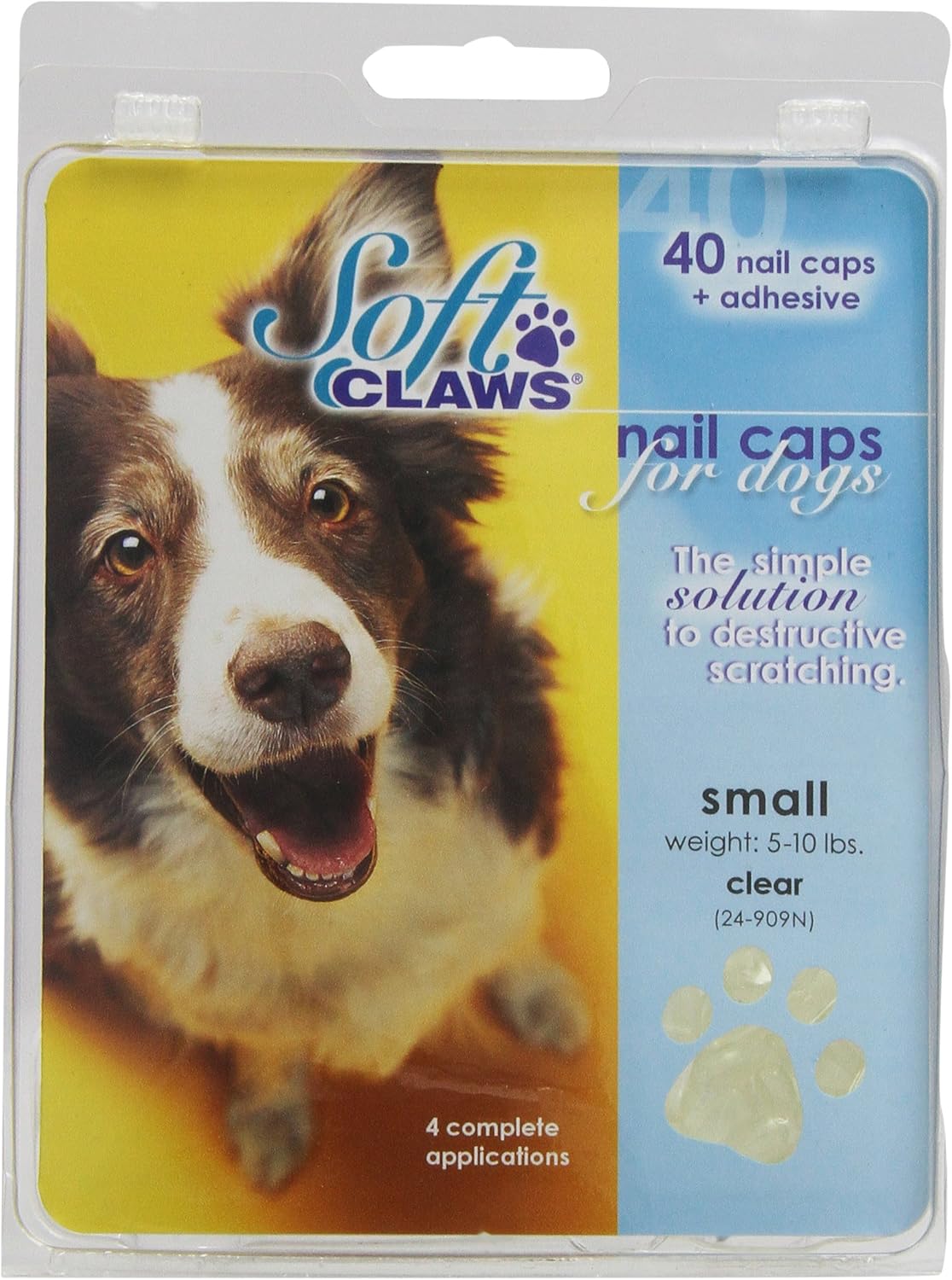 Canine Soft Claws Dog and Cat Nail Caps Take Home Kit, Small, Natural Pet Nail