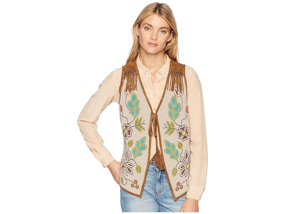 

Double D Ranchwear Cherokee Rose Vest (Moccasin) Women's Vest