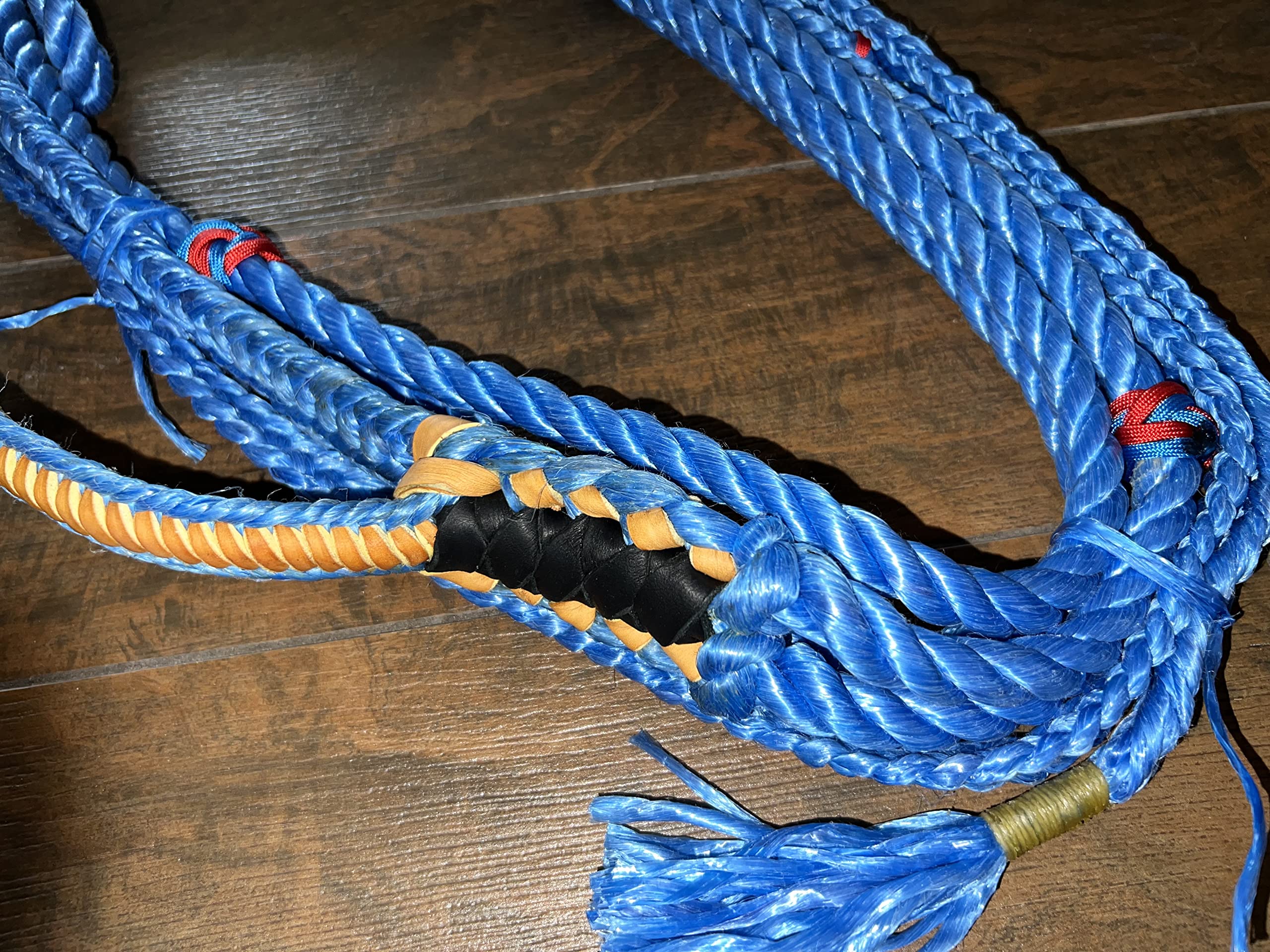 Bull Rope Blue Poly Jr Bull 9x7 LH 7/8