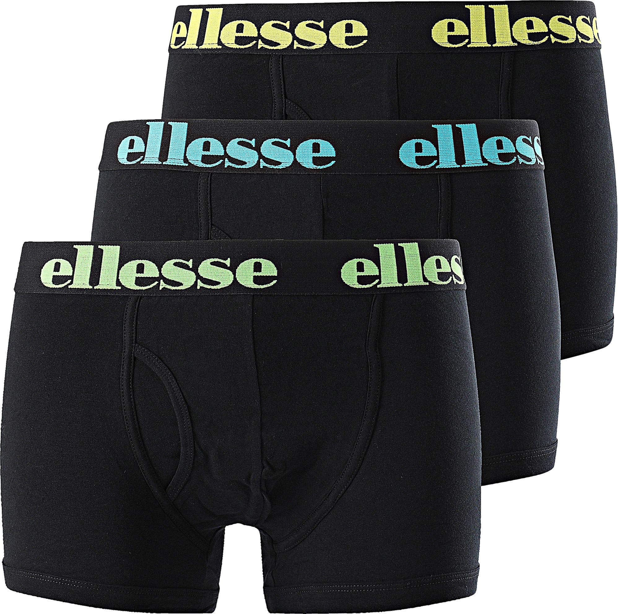 Ellesse Hali Cotton 3Pack Black Boxers