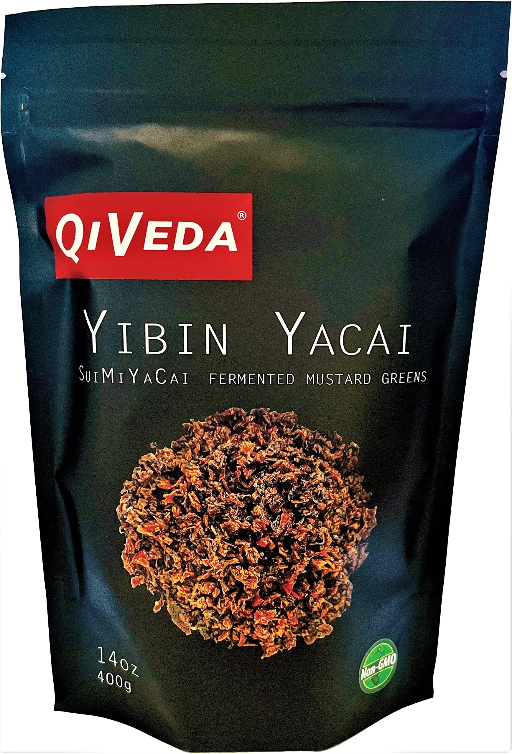 QiVeda Yibin YaCai | Premium Suimiyacai - 14oz (400g) | Sichuan Preserved Vegetable (Fermented Mustard)