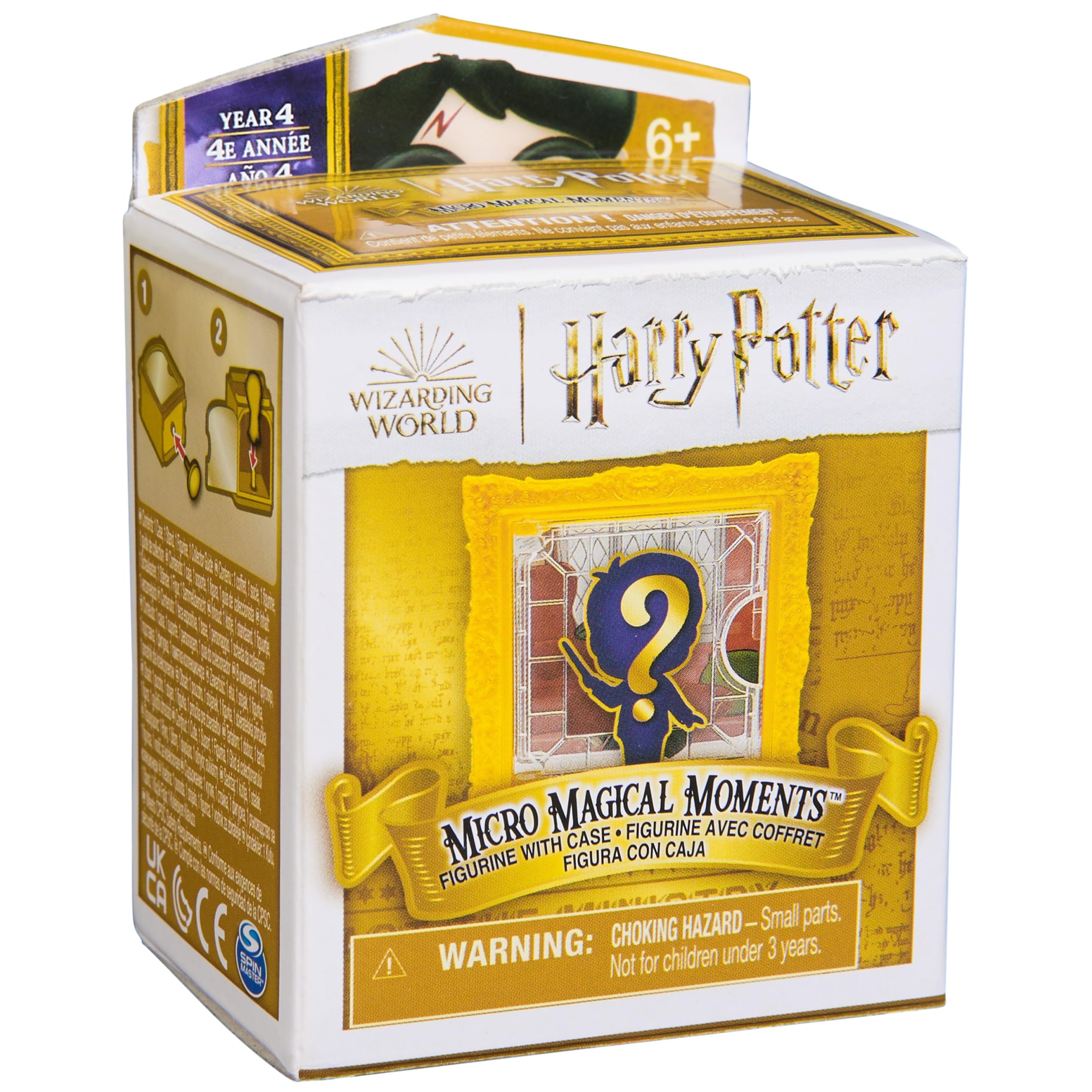 Harry Potter - Micro Magical Moments - Niespodzianka, figurka kolekcjonerska ze skrzynką (czara ognia), rozmiar ok. 3,8 cm, zabawka dla dzieci od 6 lat, artykuł dla fanów (posortowany), przezroczysta