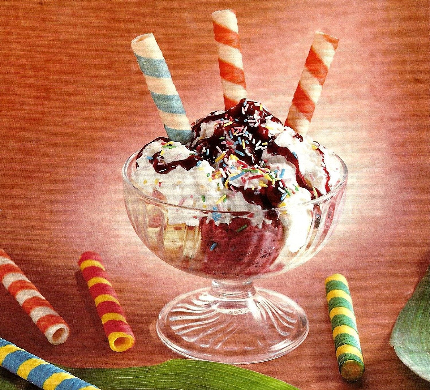 PZ 250 CIALDE PER GELATO E CAFFE' A FORMA DI CANNOLO CIALDA WAFER ICE CREAM WAFFLE PER GELATI DOLCI