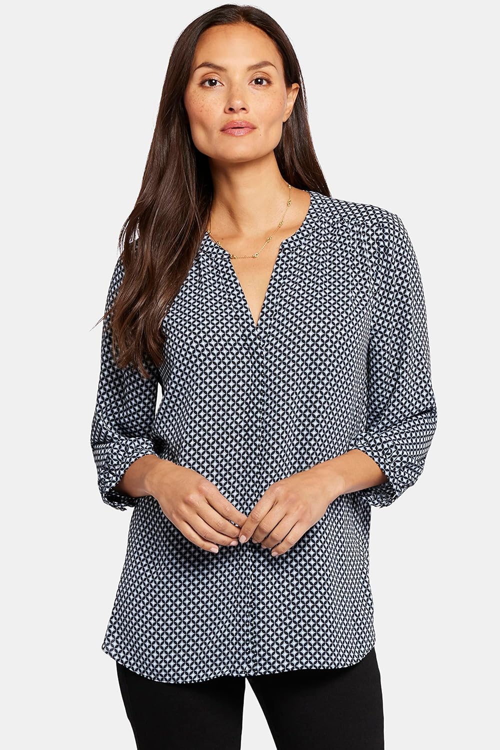 NYDJ womens Pintuck Blouse - Image 4