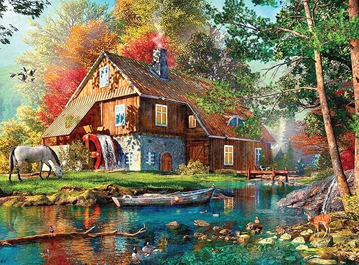 Buffalo Games - Dominic Davison - Autumn Watermill - Seychelles