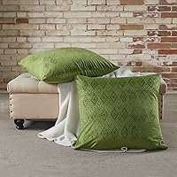 Vista 18 de Home Soft Things Ikat - Fundas de almohada de terciopelo de 4 piezas, 20 x 20 pulgadas, color azul, fundas de almohada cuadradas decorativas