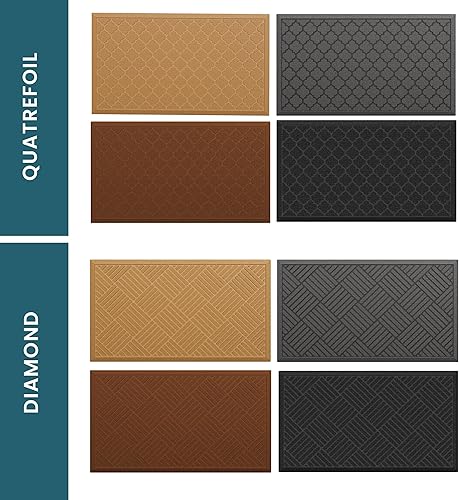 Miniatura 7 de Tapete prémium para todas las estaciones con parte trasera de goma antideslizante, resistente a la intemperie, a las manchas y a la decoloración,