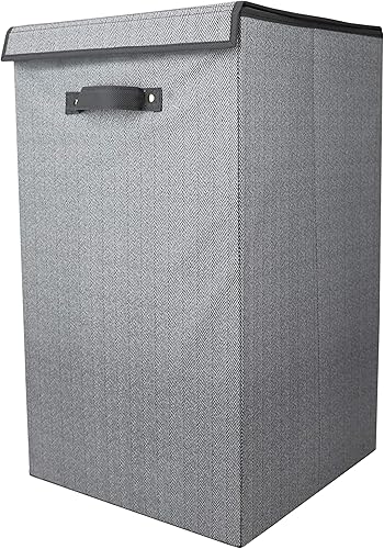 Home Basics SB39008 Caja de almacenamiento con ventana de etiquetas, organizador debajo de la cama, color gris