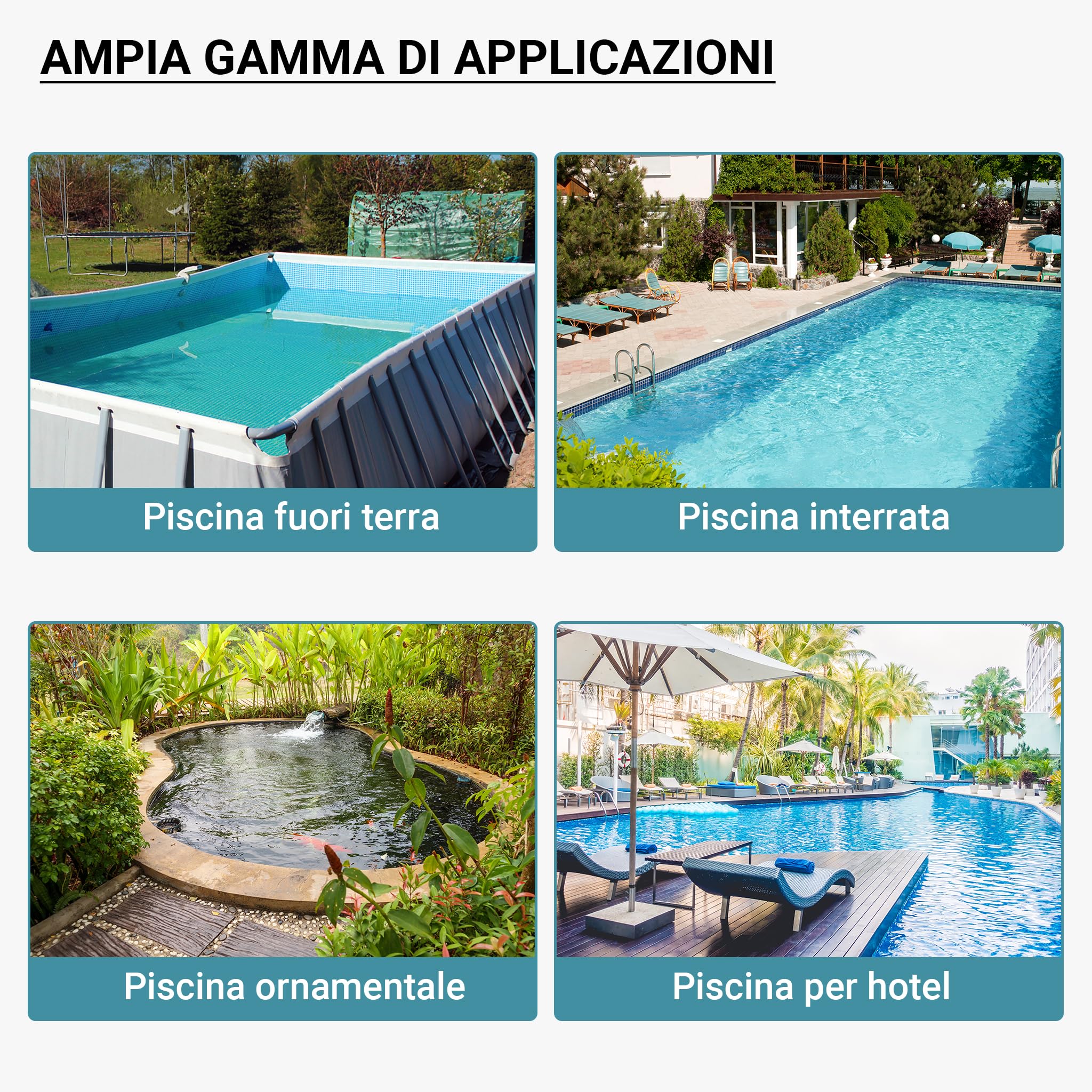 Wiltec Filtro a sabbia con pompa autoadescante e valvola a 5 posizioni HZS-200, 220W, filtraggio acqua piscina