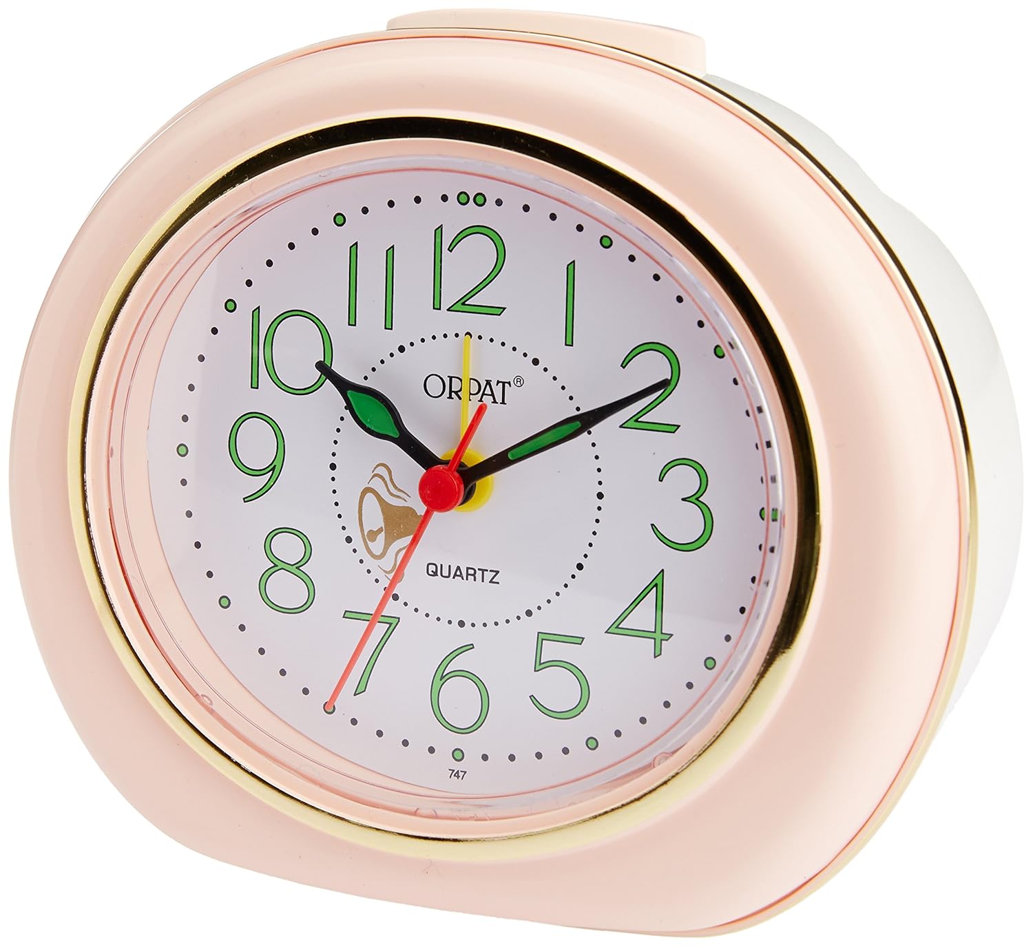 Buy Orpat TBM747 Glass Bell Alarm Clock (Light Pink, 13.55 cm x 6.4 cm